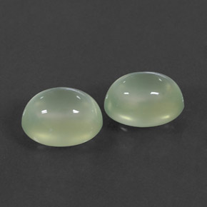 Prehnite naturale verde da 5,49 ct, trasparente, trasparente/traslucido