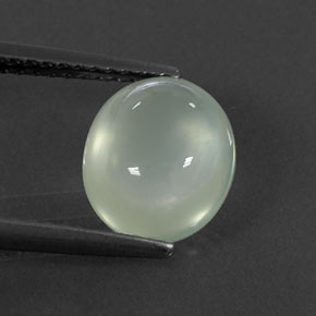 Prehnite naturale verde da 2,55 ct, trasparente, trasparente/traslucido