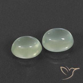 Gemme di Prehnite Verde chiaro naturale da 4.03 ct, Ovale, Trasparente/Traslucido