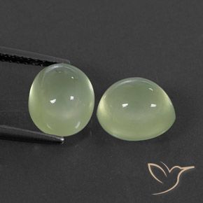 5.48ctw Naturale Yellow Green  Prehnite, Ovale, Trasparente/Traslucido