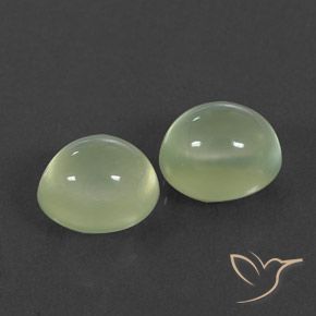 Gemme di Prehnite Yellow Green  naturale da 5.48 ct, Ovale, Trasparente/Traslucido