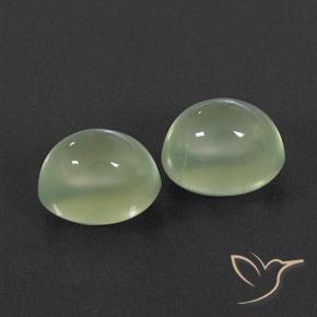 Gemme di Prehnite Yellow Green  naturale da 5.41 ct, Ovale, Trasparente/Traslucido
