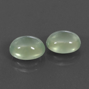 Prehnite naturale verde da 4,90 ct, trasparente, trasparente/traslucido