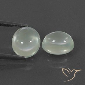 Prehnite naturale bianco da 5,18 ct, trasparente, trasparente/traslucido
