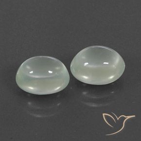 Prehnite naturale bianco da 5,18 ct, trasparente, trasparente/traslucido