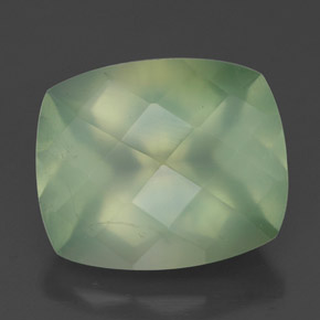 Prehnite naturale verde da 5,67 ct, trasparente, trasparente/traslucido