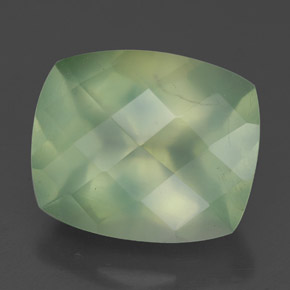 Prehnite naturale verde da 5,67 ct, trasparente, trasparente/traslucido