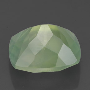 Prehnite naturale verde da 5,67 ct, trasparente, trasparente/traslucido