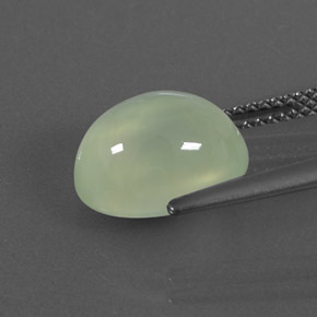 Prehnite naturale verde da 5,17 ct, trasparente, trasparente/traslucido