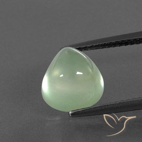 4.29ct Naturale Verde Pera Chiaro Prehnite, Forma a pera, Trasparente