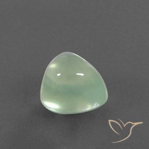 Prehnite Verde Pera Chiaro naturale da 4.29 ct, Forma a pera, Trasparente