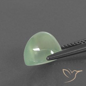 Prehnite Verde Pera Chiaro naturale da 4.29 ct, Forma a pera, Trasparente