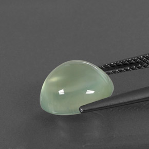 Prehnite naturale verde da 4,28 ct, trasparente, trasparente/traslucido