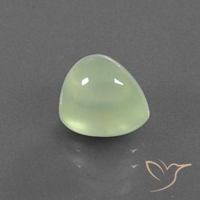 Prehnite Verde chiaro naturale da 3.14 ct, Forma a pera, Trasparente/Traslucido