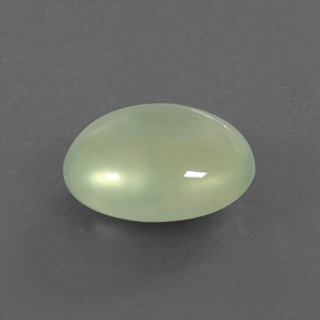 Prehnite naturale verde da 3,53 ct, taglio ovale, trasparente