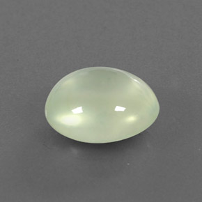 Prehnite naturale verde da 3,53 ct, taglio ovale, trasparente