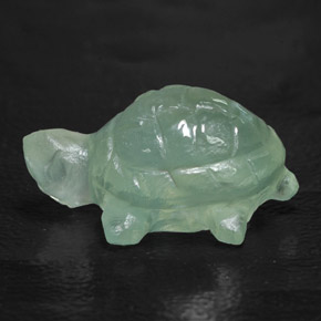 Prehnite naturale verde da 14,47 ct, trasparente, trasparente/traslucido