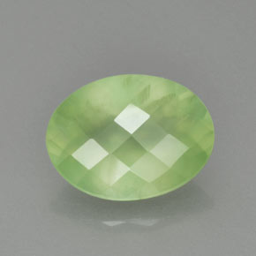 Prehnite naturale verde da 8,71 ct, trasparente, trasparente/traslucido