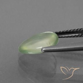 Prehnite Verde lime chiaro naturale da 2.50 ct, Forma a pera, Trasparente