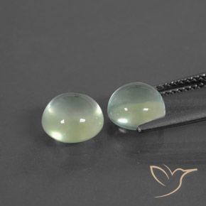 Gemme di Prehnite Giallo verde naturale da 3.99 ct, Rotondo, Trasparente