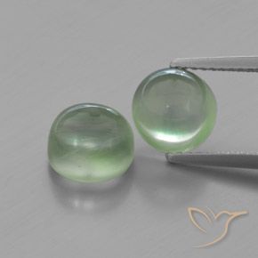 4.75ctw Naturale Giallo chiaro Verde Prehnite, Rotondo, Trasparente