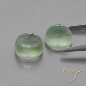 Gemme di Prehnite Giallo chiaro Verde naturale da 4.75 ct, Rotondo, Trasparente