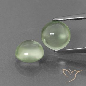 Gemme di Prehnite Verde pallido naturale da 2.33 ct, Rotondo, Trasparente