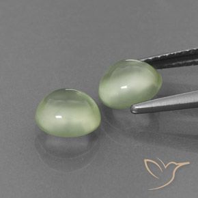 Gemme di Prehnite Verde pallido naturale da 2.33 ct, Rotondo, Trasparente