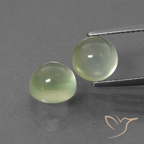 5.49ctw Naturale Verde chiaro Prehnite, Rotondo, Trasparente