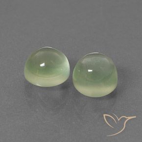 Gemme di Prehnite Verde chiaro naturale da 5.49 ct, Rotondo, Trasparente
