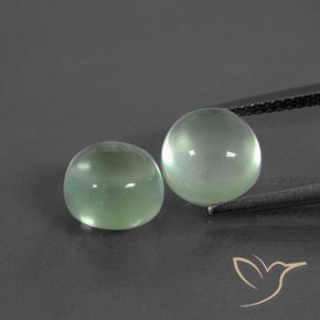 5.84ctw Naturale Verde molto chiaro Prehnite, Rotondo, Trasparente