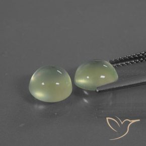 Gemme di Prehnite Verde caldo naturale da 4.00 ct, Rotondo, Trasparente