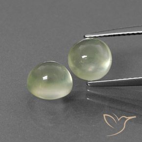 4.68ctw Naturale Verde caldo Prehnite, Rotondo, Trasparente