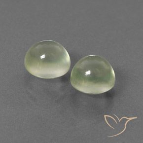 Gemme di Prehnite Verde caldo naturale da 4.68 ct, Rotondo, Trasparente
