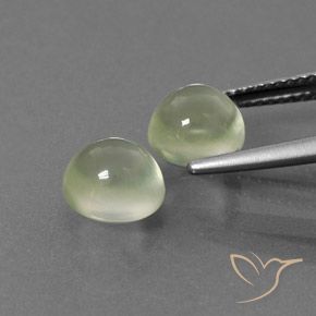 Gemme di Prehnite Verde caldo naturale da 4.68 ct, Rotondo, Trasparente