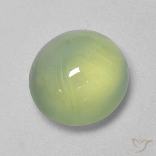 Prehnite Verde medio naturale da 4.18 ct, Ovale, Trasparente