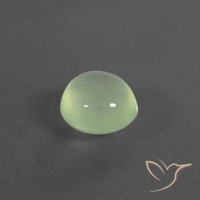Prehnite Verde chiaro naturale da 4.35 ct, Ovale, Trasparente