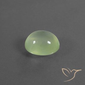 Prehnite Giallo verde naturale da 4.00 ct, Ovale, Trasparente