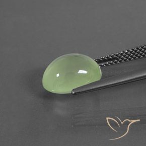 Prehnite Giallo verde naturale da 4.00 ct, Ovale, Trasparente