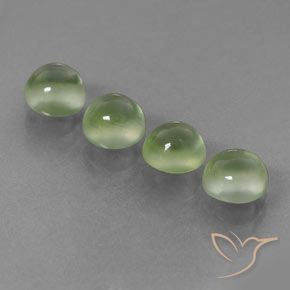 4.88ctw Naturale Giallo verde Prehnite, Rotondo, Trasparente