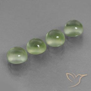 Gemme di Prehnite Giallo verde naturale da 4.88 ct, Rotondo, Trasparente