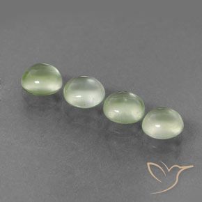 2.98ctw Naturale Verde molto chiaro Prehnite, Rotondo, Trasparente