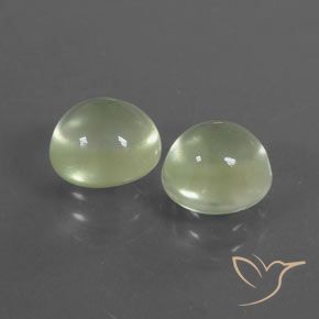 Gemme di Prehnite Verde giallastro naturale da 4.09 ct, Rotondo, Trasparente