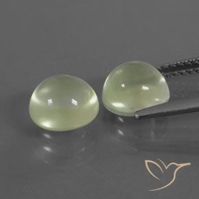 Gemme di Prehnite Verde giallastro naturale da 4.09 ct, Rotondo, Trasparente