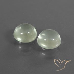 Gemme di Prehnite Verde molto chiaro naturale da 3.23 ct, Rotondo, Trasparente
