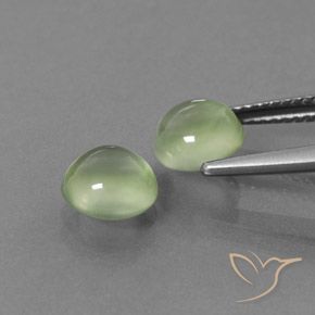 Gemme di Prehnite Giallo verde naturale da 3.24 ct, Rotondo, Trasparente