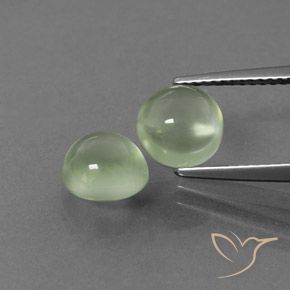 3.67ctw Naturale Giallo verde Prehnite, Rotondo, Trasparente