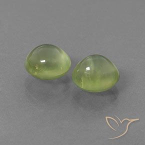 Gemme di Prehnite Pera Verde naturale da 4.21 ct, Ovale, Trasparente