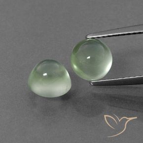 Gemme di Prehnite Verde giallastro naturale da 3.09 ct, Rotondo, Trasparente