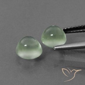 Gemme di Prehnite Verde giallastro naturale da 3.09 ct, Rotondo, Trasparente